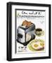 Toaster Ad, 1938-null-Framed Giclee Print