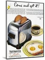Toaster Ad, 1938-null-Mounted Giclee Print