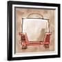 Toaster coral & brown-Larry Hunter-Framed Giclee Print