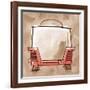 Toaster coral & brown-Larry Hunter-Framed Giclee Print