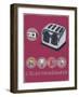 Toaster-Ariane Borra-Framed Art Print