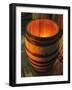 Toasting a New Oak Wine Barrel at the Demptos Cooperage, Napa Valley, California, USA-John Alves-Framed Photographic Print