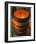 Toasting a New Oak Wine Barrel at the Demptos Cooperage, Napa Valley, California, USA-John Alves-Framed Photographic Print