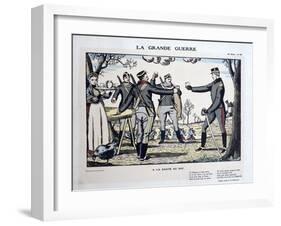 Toasting the Health of the King, the Belgian Army, World War I, 1914-1918-Benito-Framed Giclee Print