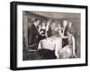 Toasting the Host of Dinner Party-null-Framed Photo