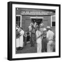 Tobacco auction in Douglas, Georgia, 1938-Dorothea Lange-Framed Photographic Print