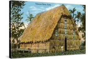 Tobacco Barn, Cuba-null-Stretched Canvas