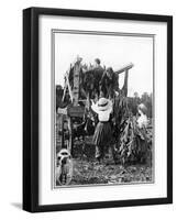 Tobacco Farm in Norfolk-null-Framed Art Print