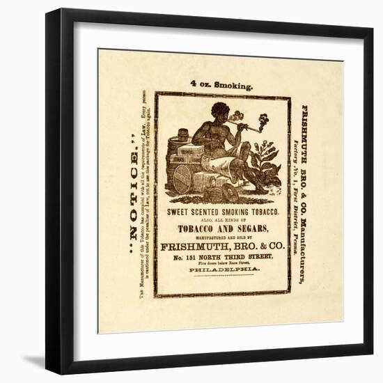 Tobacco Package Label Describing Sweet Scented Smoking Tobacco, Pub. 1870-null-Framed Giclee Print