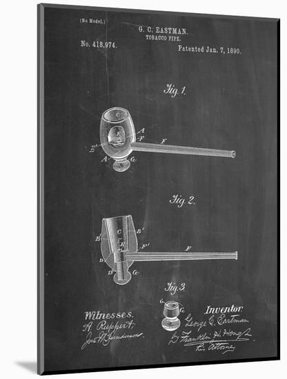 Tobacco Pipe 1890 Patent-null-Mounted Art Print