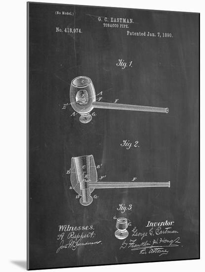 Tobacco Pipe 1890 Patent-null-Mounted Art Print