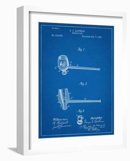 Tobacco Pipe 1890 Patent-null-Framed Art Print