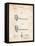 Tobacco Pipe 1890 Patent-Cole Borders-Framed Stretched Canvas