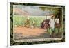 Tobacco Plantation in Southern Rhodesia, from the Series 'Smoke Empire Tobacco'-Frank Pape-Framed Giclee Print