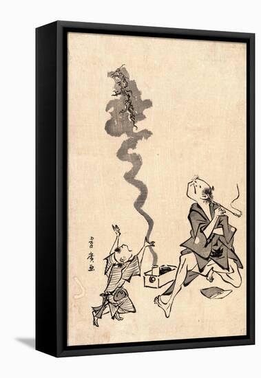 Tobae Mitate Ryugen Sennin-Utagawa Toyohiro-Framed Stretched Canvas