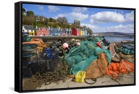 Tobermory Harbour, Isle of Mull, Inner Hebrides, Argyll and Bute, Scotland, United Kingdom-Gary Cook-Framed Stretched Canvas