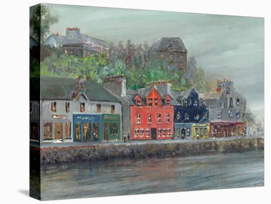 Tobermory in rain, 2009, (acrylic on canvas board)-Vincent Alexander Booth-Stretched Canvas