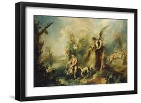 Tobias and Fish-Giovanni Antonio Guardi-Framed Giclee Print