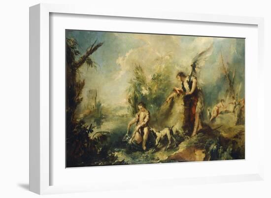 Tobias and Fish-Giovanni Antonio Guardi-Framed Giclee Print