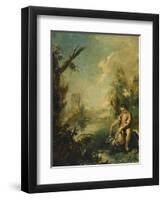 Tobias and Fish-Giovanni Antonio Guardi-Framed Giclee Print