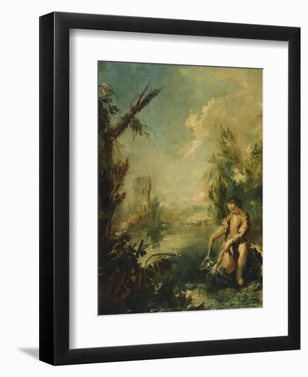Tobias and Fish-Giovanni Antonio Guardi-Framed Giclee Print
