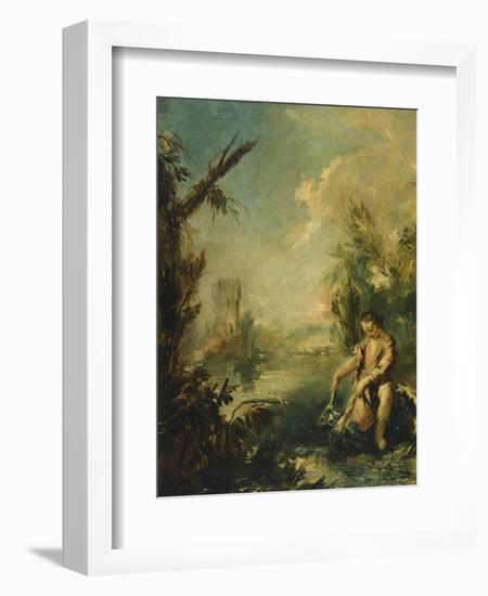 Tobias and Fish-Giovanni Antonio Guardi-Framed Giclee Print