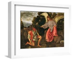 Tobias and the Angel, c.1530-Giovanni Girolamo Savoldo-Framed Giclee Print