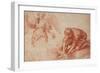 Tobias and the Angel red chalk-Florentine-Framed Giclee Print