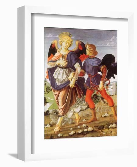 Tobias and the Angel-Andrea del Verrocchio-Framed Giclee Print