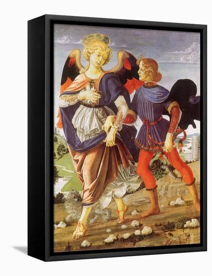 Tobias and the Angel-Andrea del Verrocchio-Framed Stretched Canvas