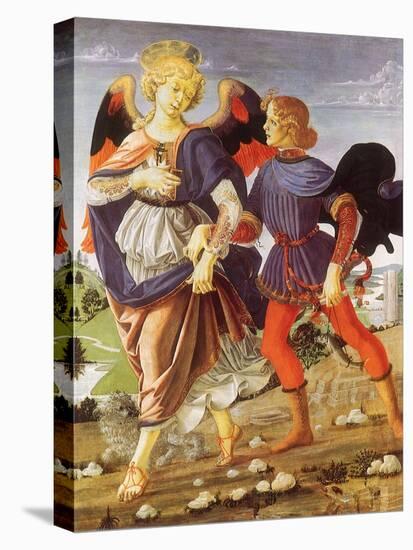 Tobias and the Angel-Andrea del Verrocchio-Stretched Canvas