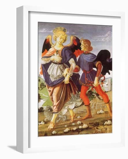 Tobias and the Angel-Andrea del Verrocchio-Framed Giclee Print
