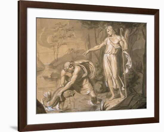 Tobias and the Archangel Raphael (Tobiolo e L'Arcangelo Raffaele)-Vitale Sala-Framed Giclee Print