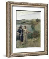 Tobias and the Archangel Raphael-Jean-Charles Cazin-Framed Giclee Print