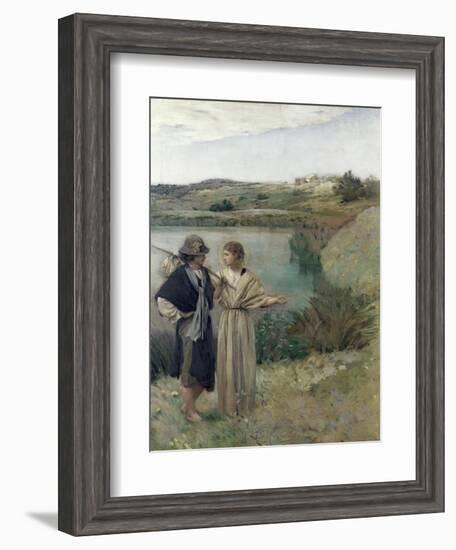 Tobias and the Archangel Raphael-Jean-Charles Cazin-Framed Giclee Print