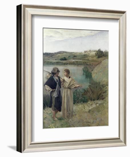 Tobias and the Archangel Raphael-Jean-Charles Cazin-Framed Giclee Print