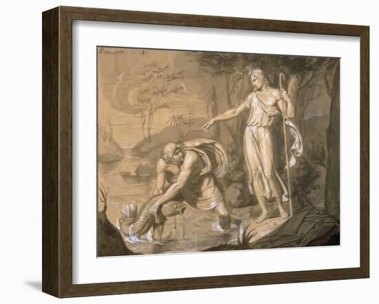 Tobias and the Archangel Raphael-Vitale Sala-Framed Art Print