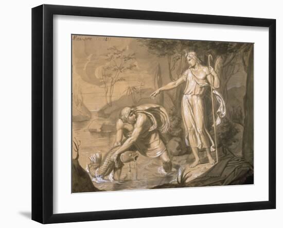 Tobias and the Archangel Raphael-Vitale Sala-Framed Art Print