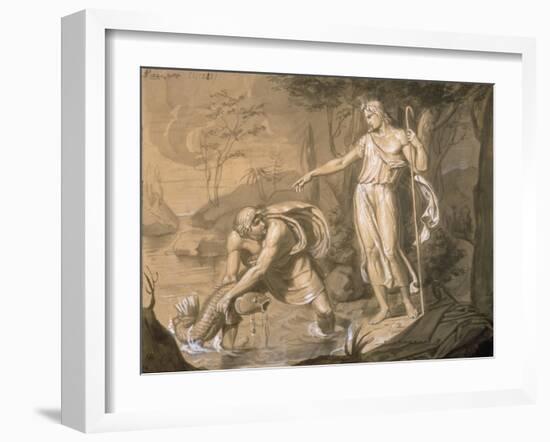 Tobias and the Archangel Raphael-Vitale Sala-Framed Art Print