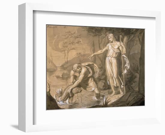 Tobias and the Archangel Raphael-Vitale Sala-Framed Art Print