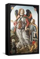 Tobias and the Archangel Raphael-Francesco Botticini-Framed Stretched Canvas