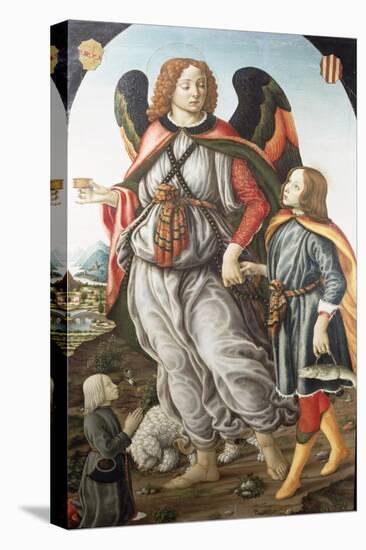 Tobias and the Archangel Raphael-Francesco Botticini-Stretched Canvas