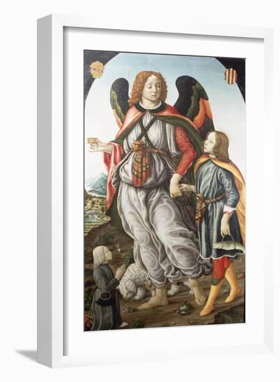 Tobias and the Archangel Raphael-Francesco Botticini-Framed Giclee Print