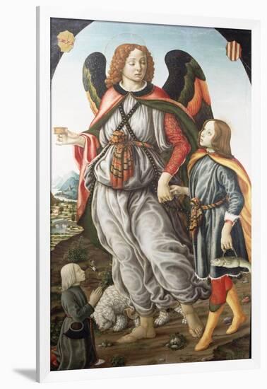 Tobias and the Archangel Raphael-Francesco Botticini-Framed Giclee Print