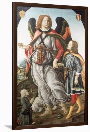 Tobias and the Archangel Raphael-Francesco Botticini-Framed Giclee Print