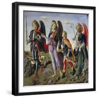 Tobias and the Three Angels-Francesco Botticini-Framed Giclee Print