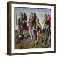 Tobias and the Three Angels-Francesco Botticini-Framed Giclee Print