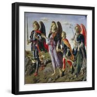 Tobias and the Three Angels-Francesco Botticini-Framed Giclee Print