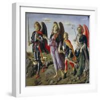 Tobias and the Three Angels-Francesco Botticini-Framed Giclee Print