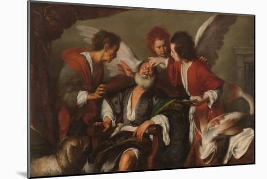 Tobias Curing His Father's Blindness, 1630-35-Bernardo Strozzi-Mounted Giclee Print